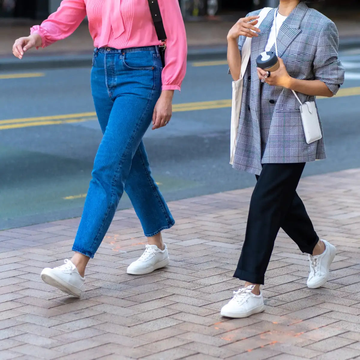 Colleagues wearing Orba Ghost Sneakers